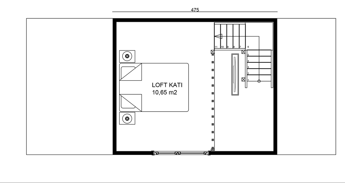 NEMRUT loft katı planı — Loft Katı